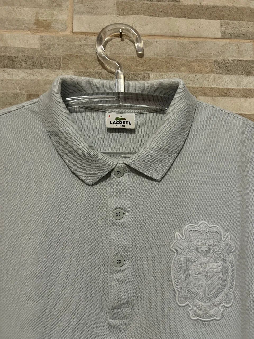 Camisa polo cinza Tommy Hilfiger 6 - Foto 5