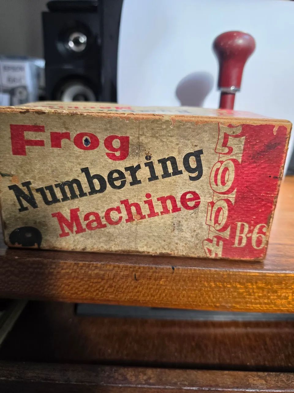 Máquina de Numeração Vintage - modelo B6 Frog - Foto 4