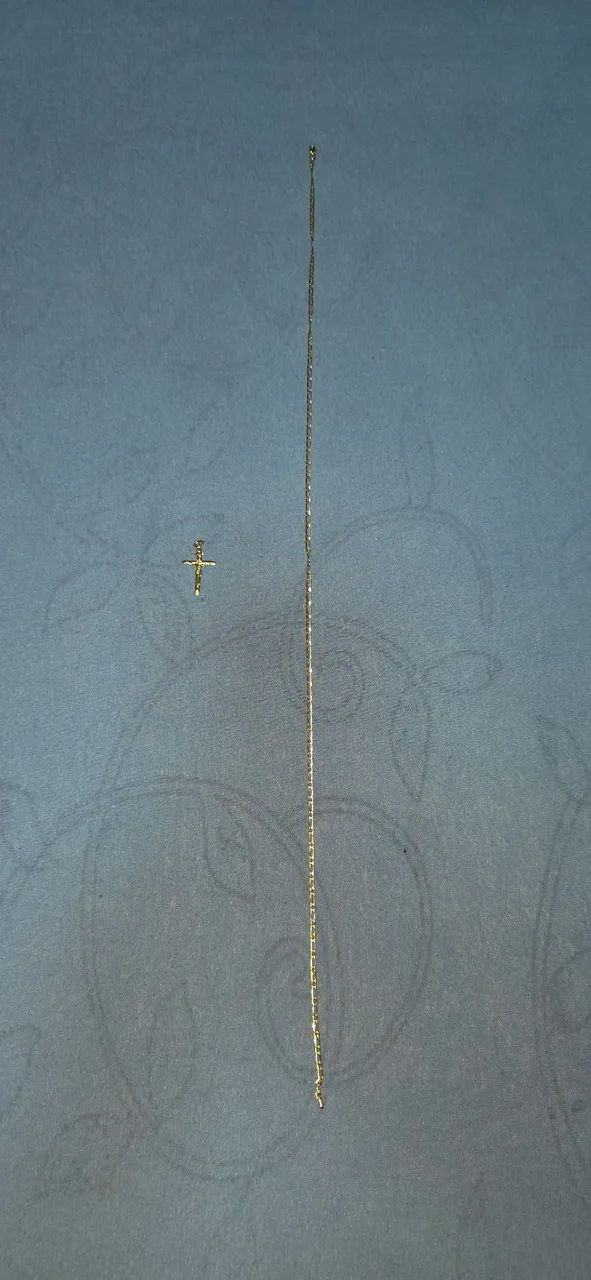 VENDO CORRENTE DE OURO 60 CM MACIÇA COM PINGENTE  - Foto 3