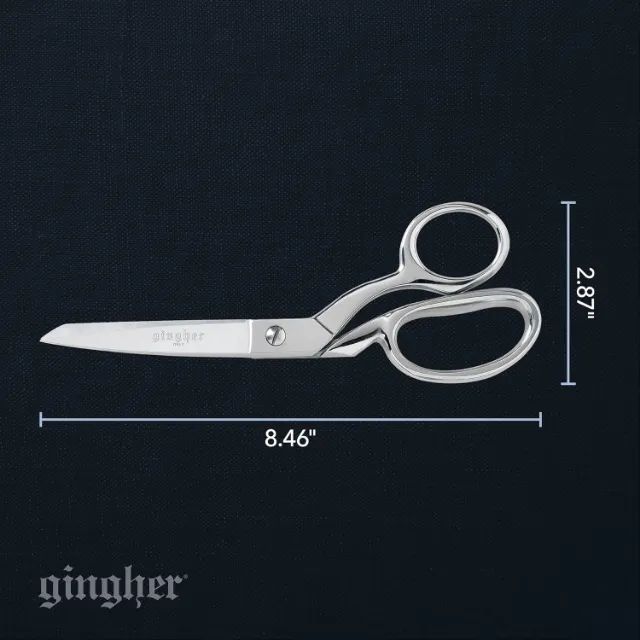 Tesoura de faca Gingher 20,3 cm, Prata - Foto 2