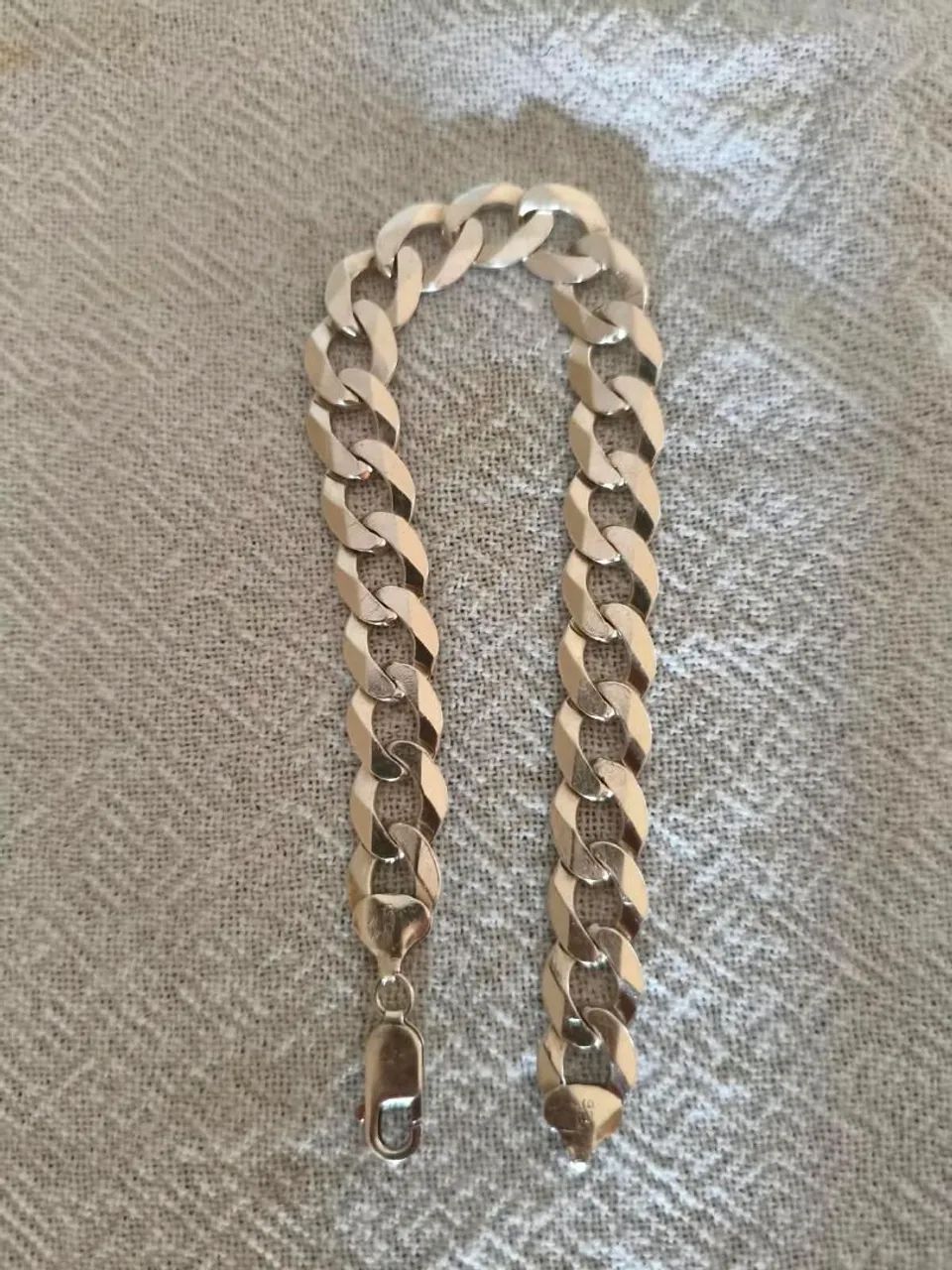 Pulseira prata masculina  - Foto 3