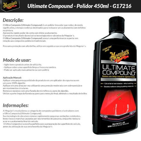 Ultimate Compound Polidor 450ml G17216 Meguiars - Foto 3