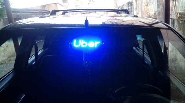 Placa Uber Kit Letreiro Luminoso Led 46 leds 99 pop