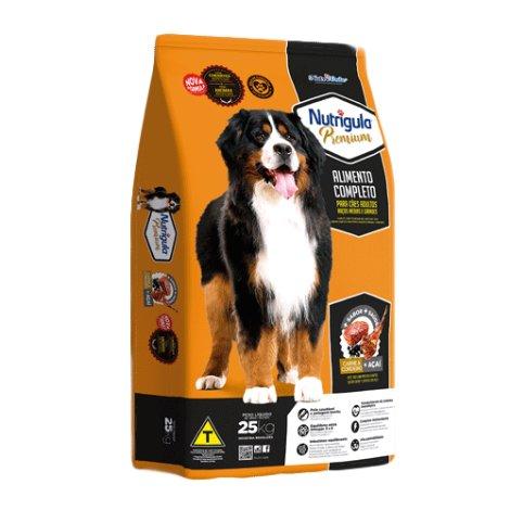 Ração Nutrigula Premium 25 Adulto; *Avista* Sabor Cordeiro e Cereais + Asai - Foto 3