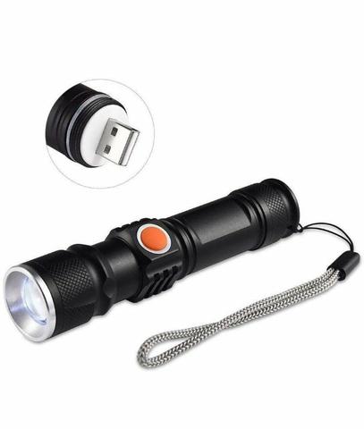 Mini lanterna USB recarregável super potente - Foto 2
