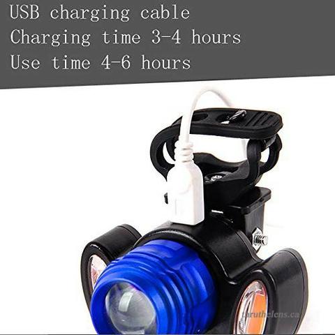 Farol para bicicleta Usb Recarregável ultra potente - Foto 3