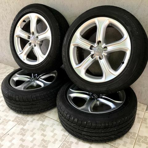Rodas Originais Audi A5 Aro 17 5x112 + Pneus Bridgestone Novos