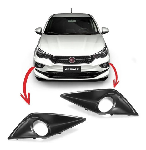 Par Grade Milha Com Furo Fiat Cronos 2017 2018 2019 2020