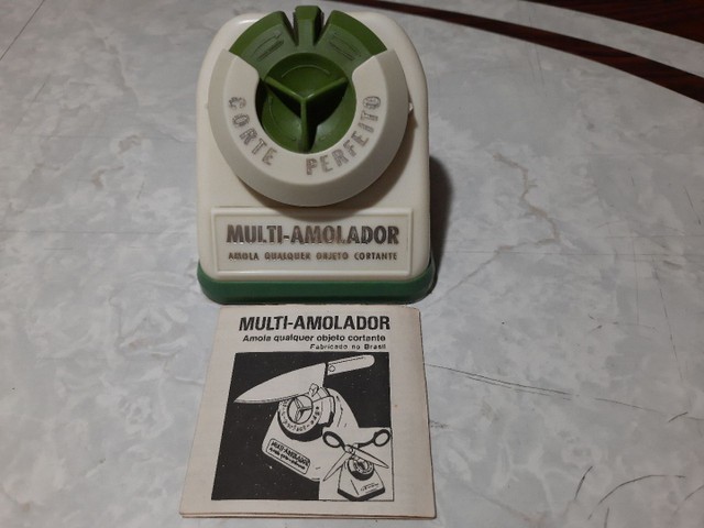 Multi - Amolador Corte Perfeito para facas e tesouras . K-Tel de Brasil Ltda. Antigo.  