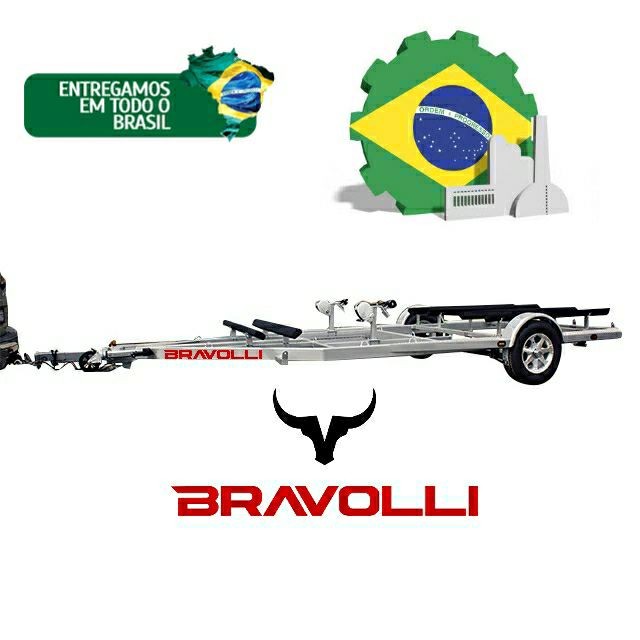 Carretinha BRAVOLLI ' BA ° Reboque P/ Jet ski linha EXCLUSIVA ' A