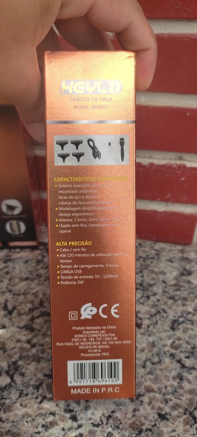 Máquina de cortar cabelo com marcador de bateria  - Foto 4