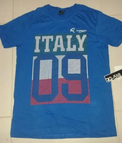 Camisa Rg 518 Azul Itália Número 9, Nova Etiqueta