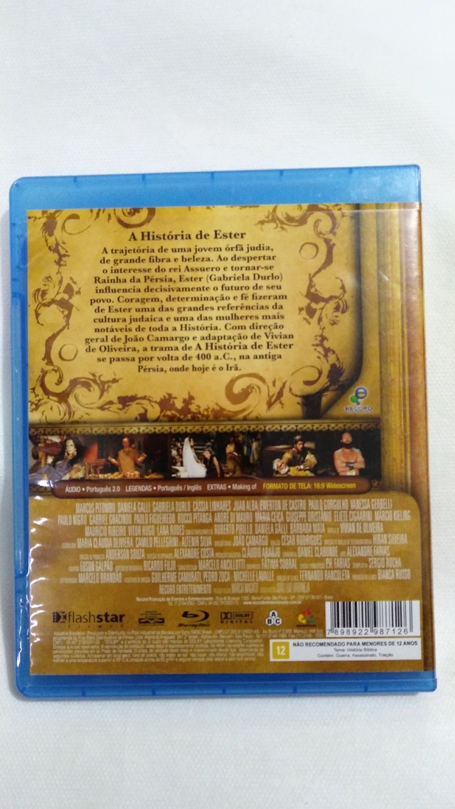 BLU-RAY A HISTÓRIA DE ESTER - MINISSÉRIE COMPLETA DA REDE RECORD ORIGINAL