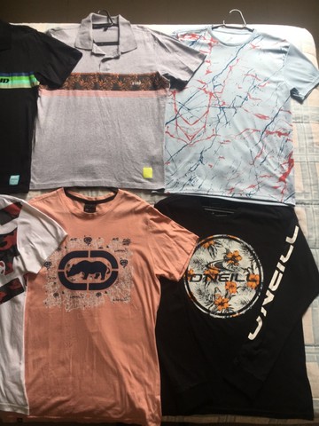 Lote 6 camisetas masculinas P