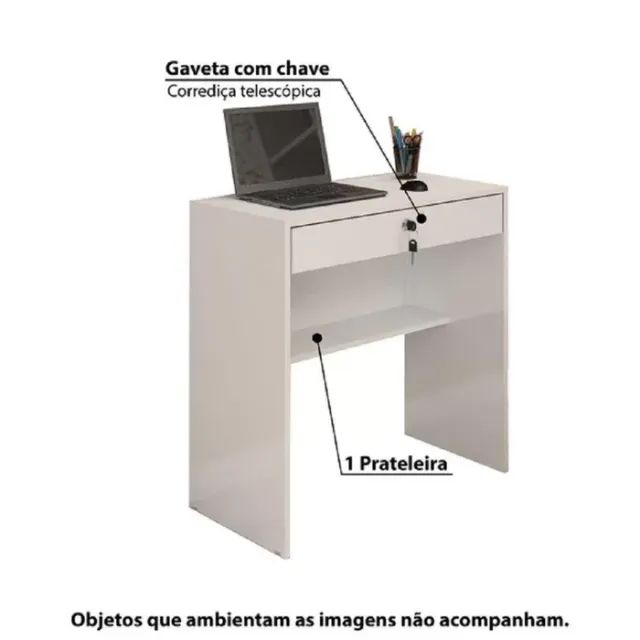 005 Escrivaninha 1 Gaveta Andorinha JCM Móveis - Foto 4