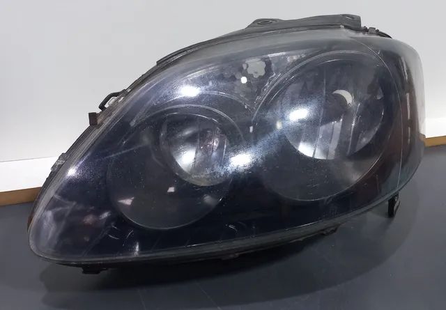 Farol Vw Fox Duplo Mascara Negra 2008 2009 Original - Peças para