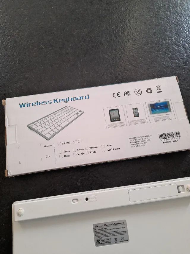 Teclado sem fio Bluetooth - wireless keyboard