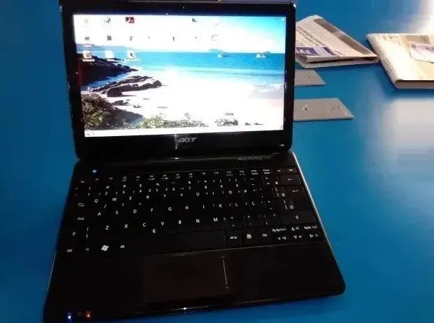 Netbook notebook Acer aspire Windows 7 Hd 500 Gb tela Led 12 polegadas Netbook notebook