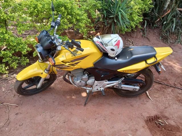 Honda cbx 250 twister,2008, amarela, r$ 6.500 em Brasil