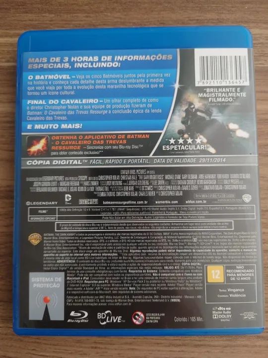 Blu-ray Duplo - Batman O Cavaleiro Das Trevas Ressurge - Foto 4