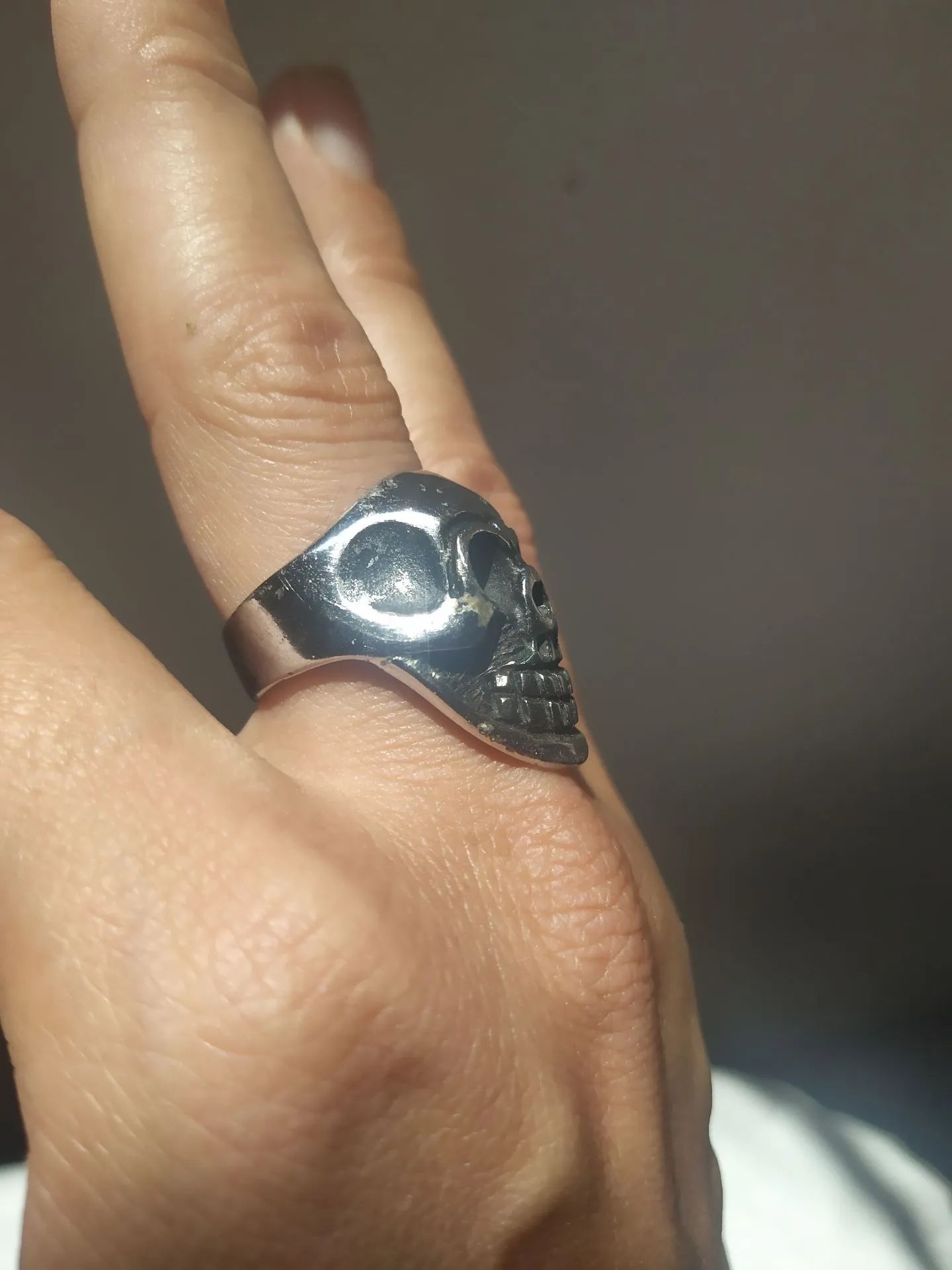 Anel de caveira masculino  - Foto 3