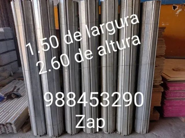 porta de rolo galvanizada nova completa,