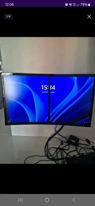 Com defeito tela quebrada