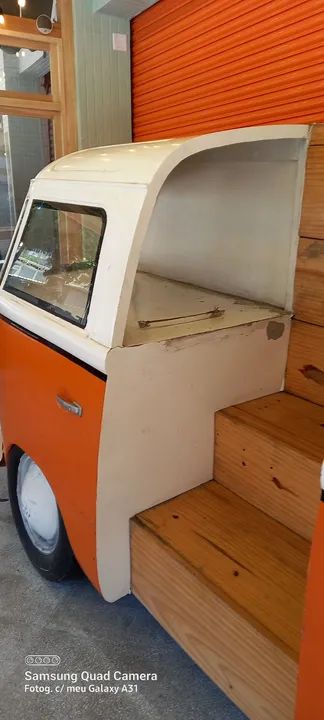 1/2 KOMBI EM FIBRA DE VIDRO. IDEAL PARA FOTOS INSTAGRAMÁVEIS E/OU BIEERWAGEN - Foto 2