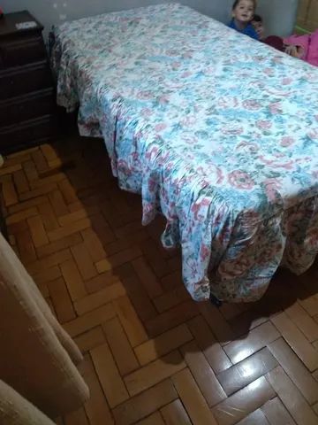Colcha de solteiro rosas com babado - Foto 4