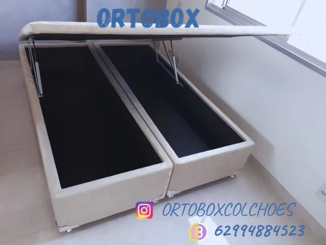 Cama Box Baú Casal bi partido /blindado - Foto 3