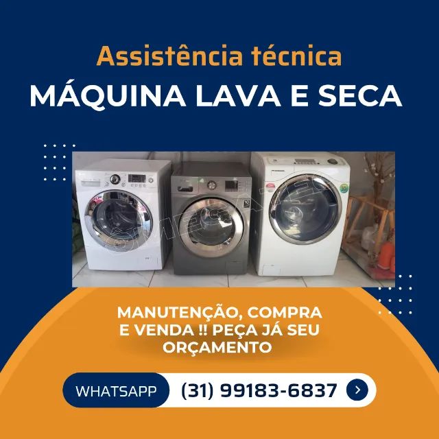 Manutenção de Lava e seca com garantia  