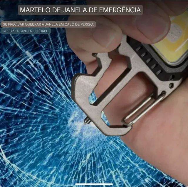 Mini Lanterna LED com Iluminação Ajustável Chave Multifuncional  - Foto 4