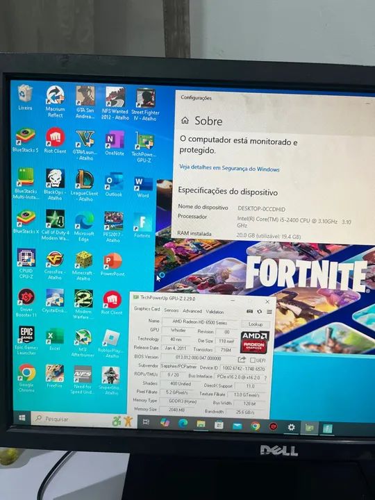 Pc Gamer i5 7400, 20Gb, Radeon 2Gb com Jogos - Foto 5