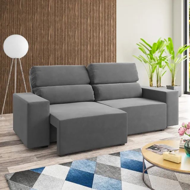 Sofá Retrátil e Reclinável Norris - Foto 4