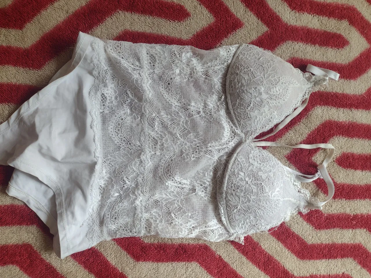 Body de renda branco