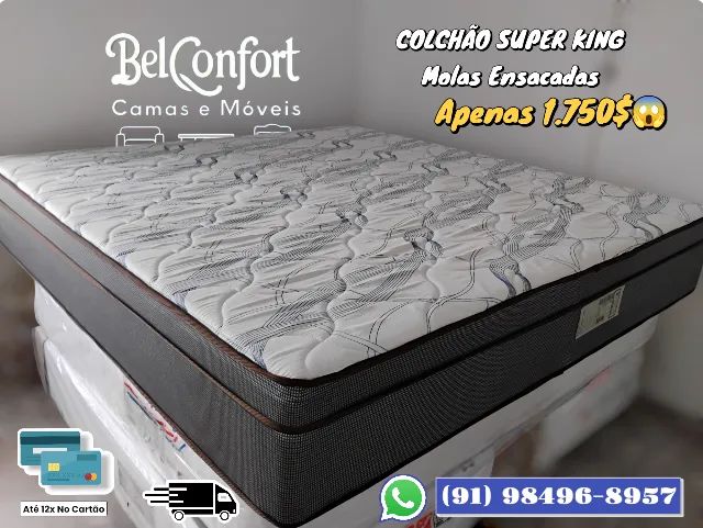 COLCHÃO SUPER KING MOLAS ENSACADAS 