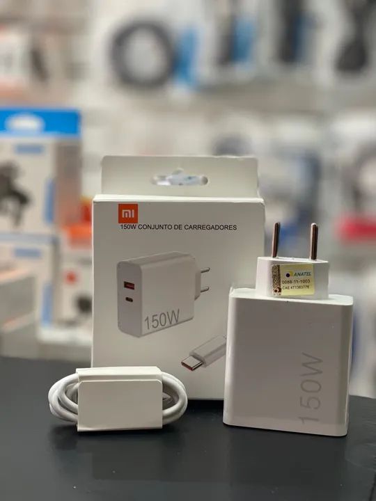Carregador 120w Turbo 67w 150w  para Xiaomi Samsung Usb tipo C 150w - Foto 5