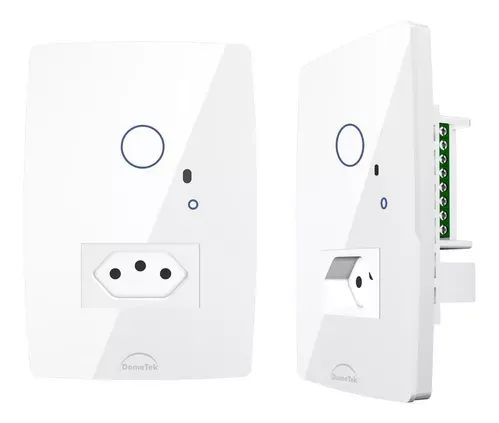 Interruptor Touch 1 Botão + Tomada 10a Ir Diamond Br