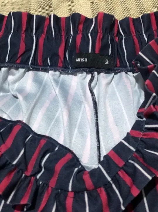 Calça azul listrada - Foto 3