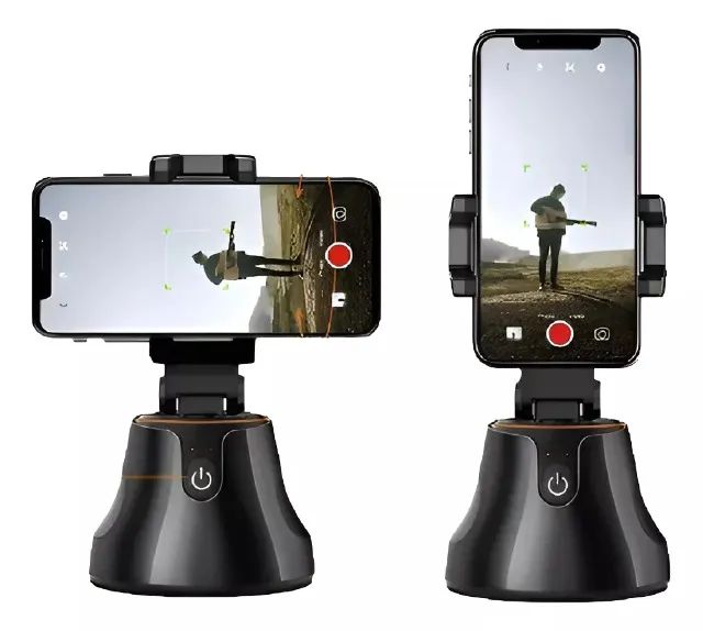 Suporte Inteligente Para Celular Rastreamento Facial 360º - Loja Natan Abreu  - Foto 4