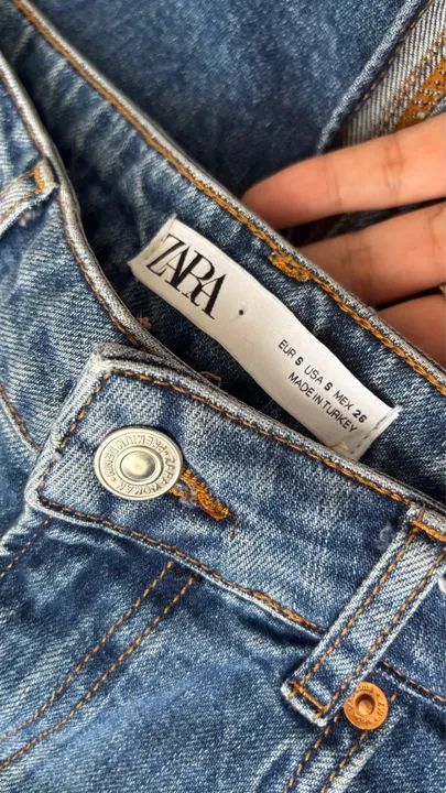 Saia Jeans ZARA tamanho 36 - Foto 2