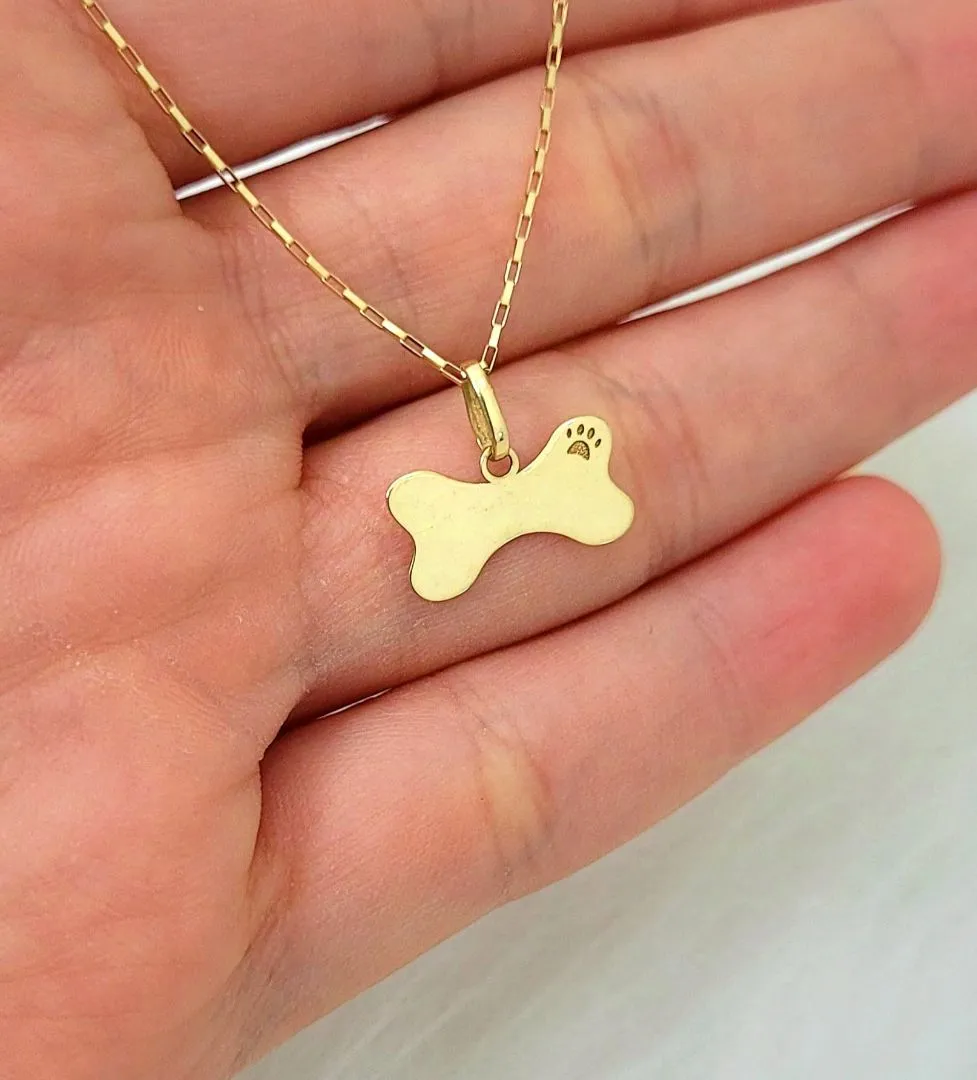 PROMO Pingente Osso Personalizável Ouro 18k