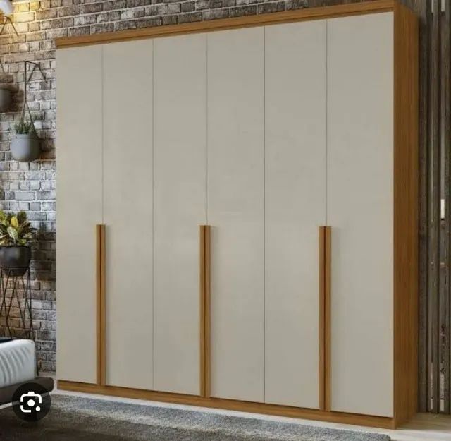 guarda roupa casal MDF Alonzo 6 portas 