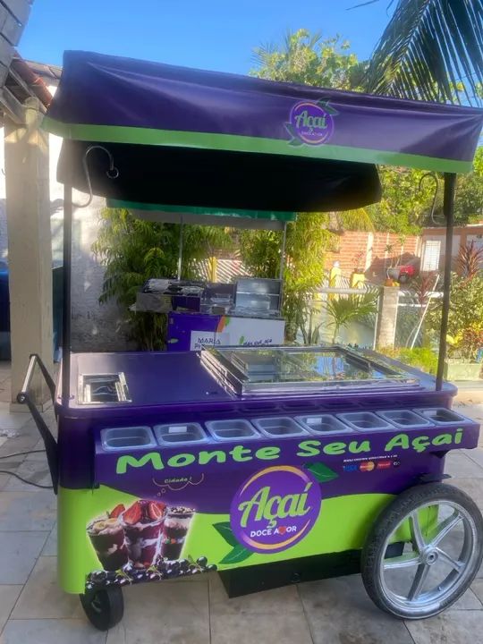 Carrinho de Açaí Completo - Oportunidade!