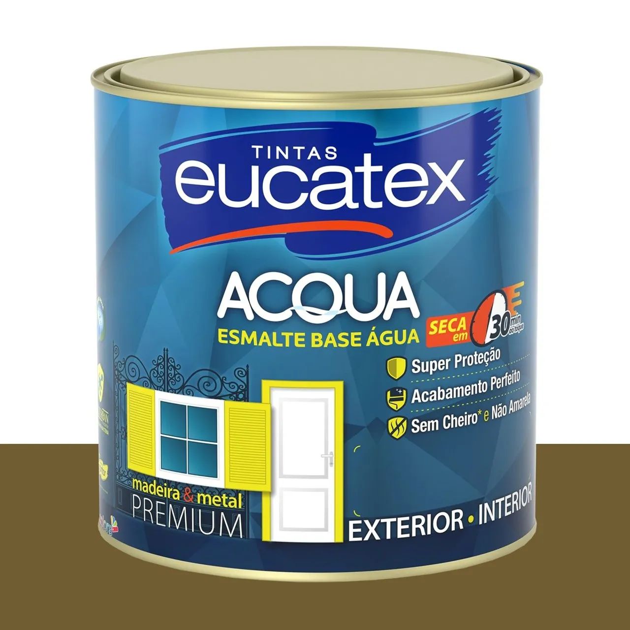 Tinta Esmalte Bril. Base Água Eucatex Partenon 800 ml