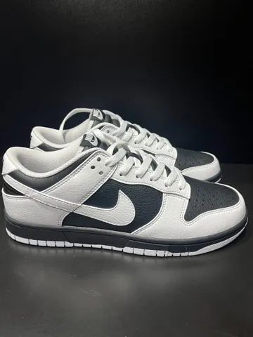 Tênis nike dunk low reverse panda preto e branco