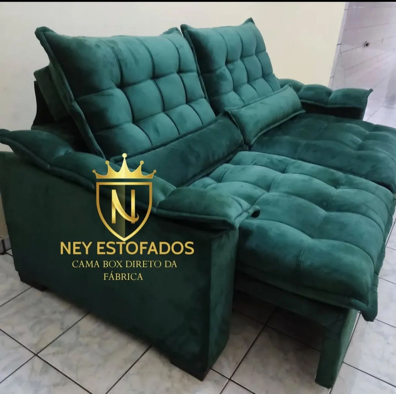 Sofá Retrátil 2,00m - Ney Estofados valor $1850,0 - Foto 3