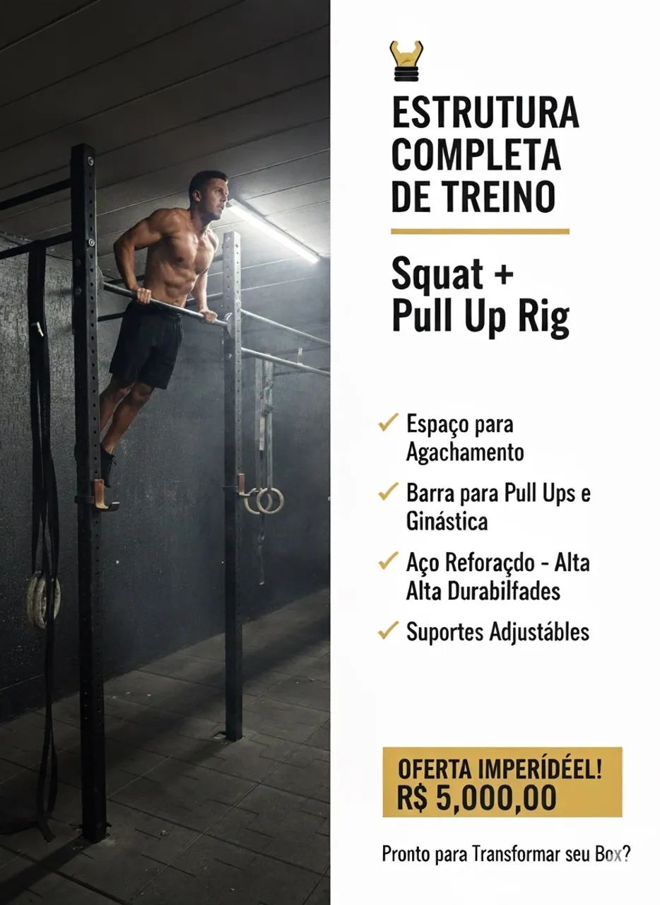 Estrutura Completa de Treino - Squat + Pull Up Rig