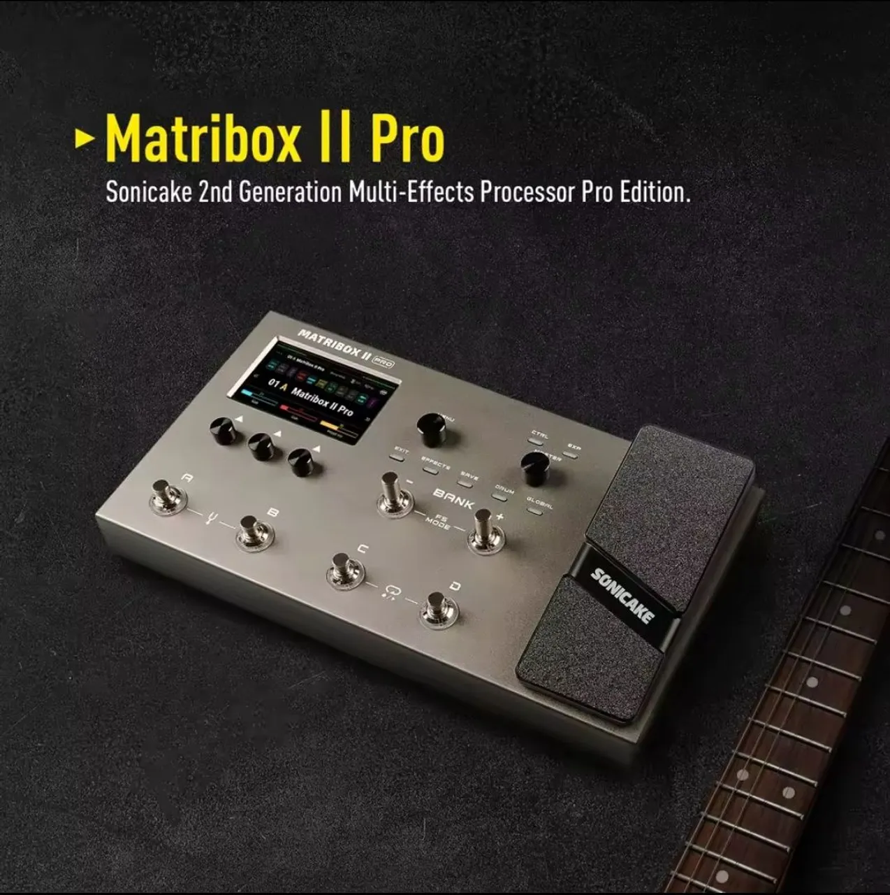 Pedaleira Matribox II Pro - Processador de efeitos multi-efeitos para guitarra