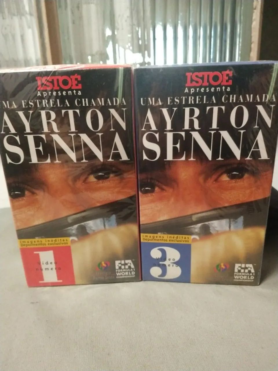 2 Fitas VHS Uma Estrela Chamada Ayrton Senna Vol. 1 e 3 Lacradas